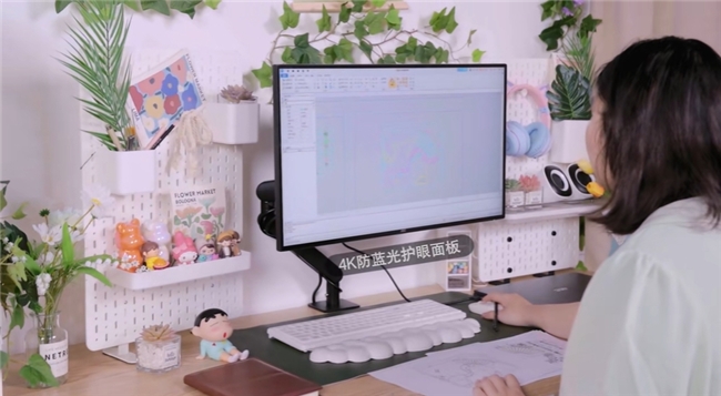 南宫28春意盎然AOC创作设想旗舰U27U2P带你开启「春日桌面革新方案」(图4)